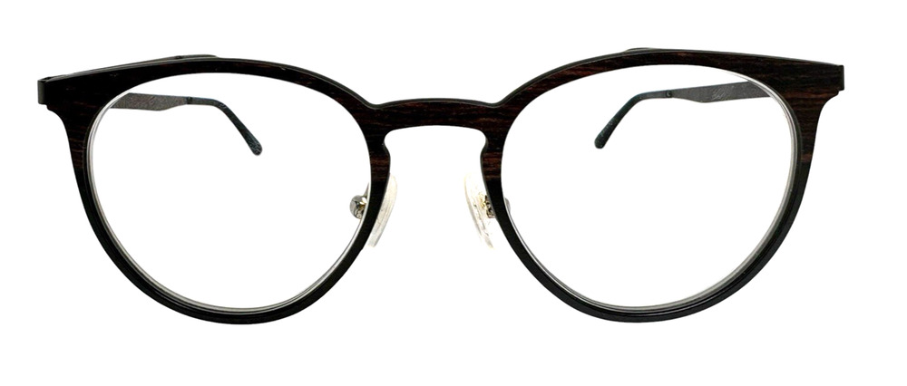 ZENNI OPTICAL 1300832 WOOD GRAIN BROWN AUTHENTIC EYEGLASSES FRAMES 50-19-140